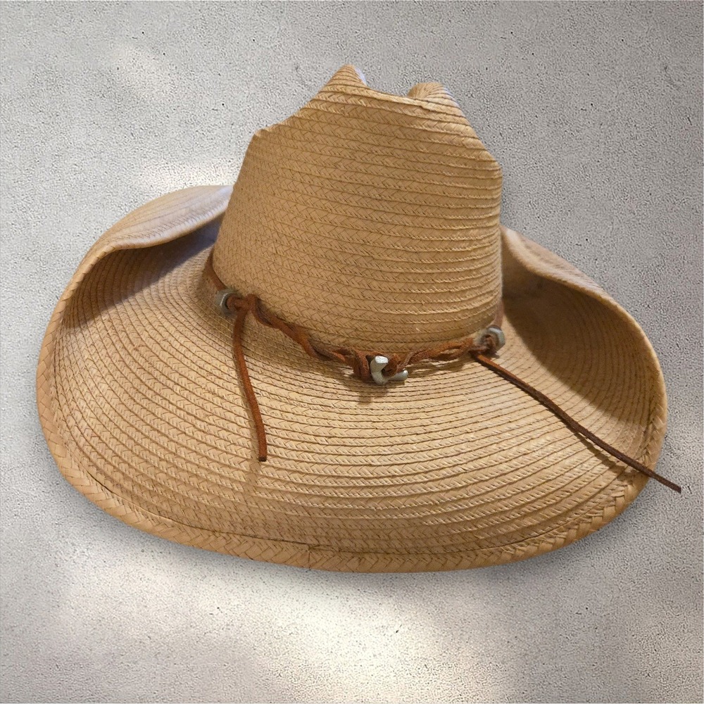 Autographed‎ SunBody Cowboy Hat Rick McRae Don Campbell Country Music Palm Straw